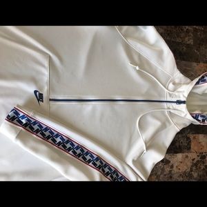 Nike Mens taped half zip hoodie